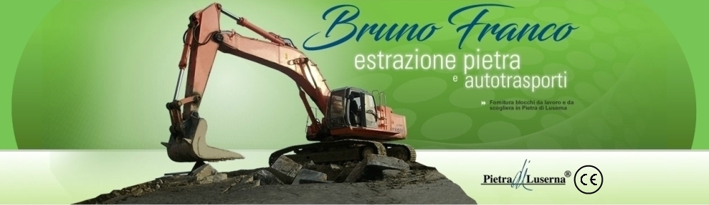 Bruno Franco Cave di Pietra di Luserna, estrazione commercio blocchi e pietra per lose di luserna